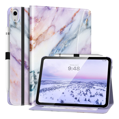 Funda Para iPad 10 / Marmol Violeta