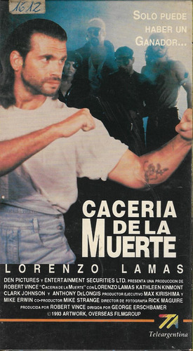 Caceria De La Muerte Vhs Lorenzo Lamas Kathleen Kinmont