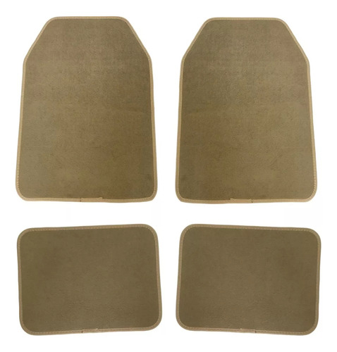 Kit 4 Tapetes De Alfombra Beige Ford Mustang Gt 5.0 2021