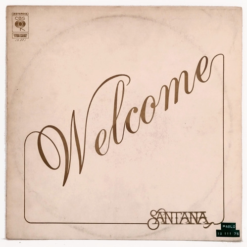 Santana - Welcome - Vinilo Lp 1974 - Muy Bueno +