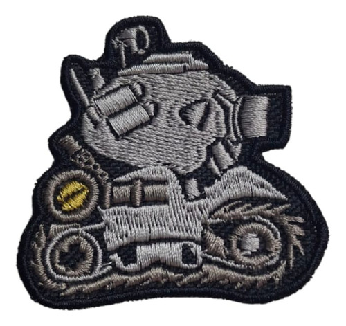 Parche Termoadhesivo Metal Slug Tanque - Eternia Store Gris Bordado