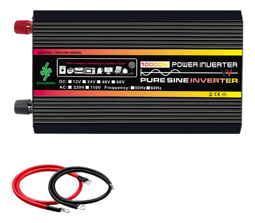 Inversor De Coche De 10000 W/1200 W, Pantalla Lcd, Transform