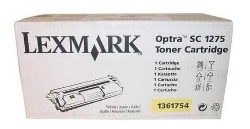 Toner Lexmark 1361754 Amarillo Para Optra 1275 1275c 1275m 