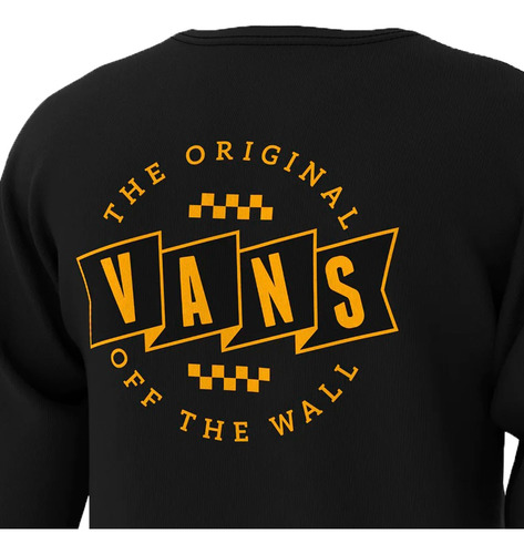 Remera Vans Lifestyle Hombre Benchwarmer Ls Neg-am Fuk
