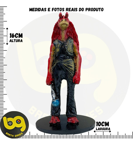 Action Figure Star Wars Jar Jar Binks Estátua De Resina