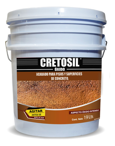 Cretosil Óxido Oxidante De Concreto Cubeta 19 Lt Concentrado