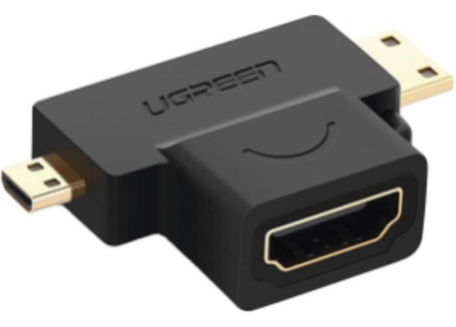 Adaptador Micro + Mini Hdmi Macho A Hdmi Hembra Mini Hdmi