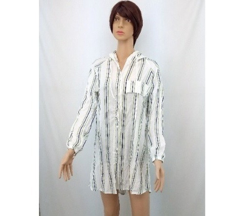 Camisa Con Capucha 15950 Blanco Con Verde Yop