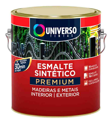 Tinta Esmalte Grafite Cinza Claro Madeira E Metal 900ml