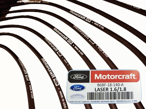 Cables De Bujias Ford Laser 1.6 - 1.8  96-99 Motorcraft 