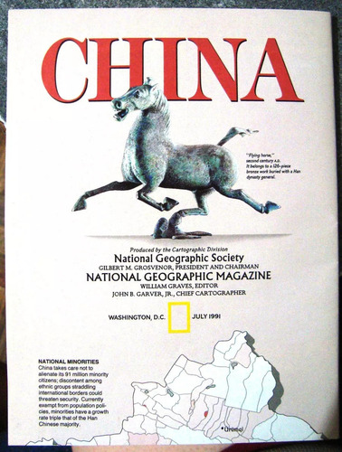 Geografia Fisica China Atlas Of China 82 Mapas 2ts 89 Pekin (Usado)