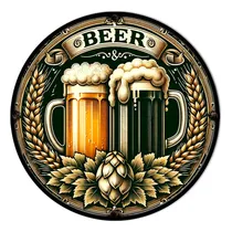 Comprar #1010 - Cuadro Decorativo Vintage Beer Cerveza Chops Bar