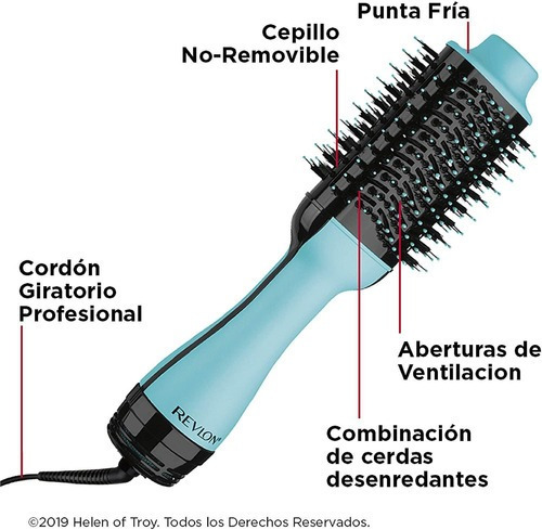 Cepillo De Aire Caliente Revlon Rvdr5222mnt Voluminizador