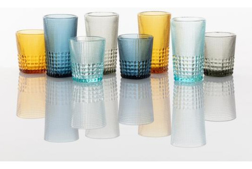 Vaso Fortessa D&v Malcolm Amber Ice Beverage 15oz 440ml 6pzs Color Naranja Oscuro