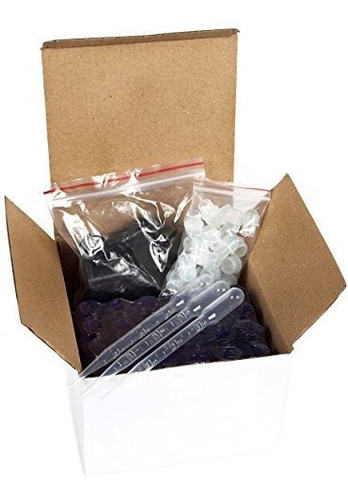 24 Botellas De Vidrio En Rollo De 10 Ml, Color Azul Cobalto,