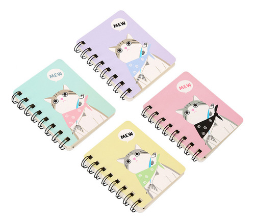 Mini Cuaderno De Dibujos Animados Portátil, Cuaderno De Bols