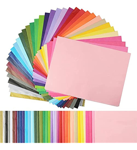 Simetufy 360 Hojas 36 Papel De Seda Multicolor Papel De Rega