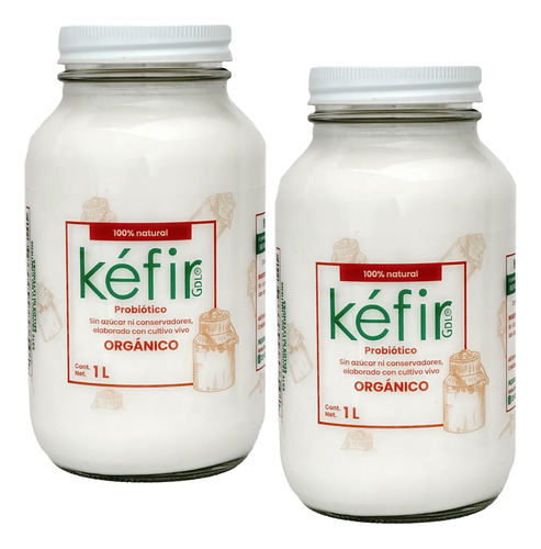 Kefir Probióticos Natural Orgánico 2pack 2 Litros