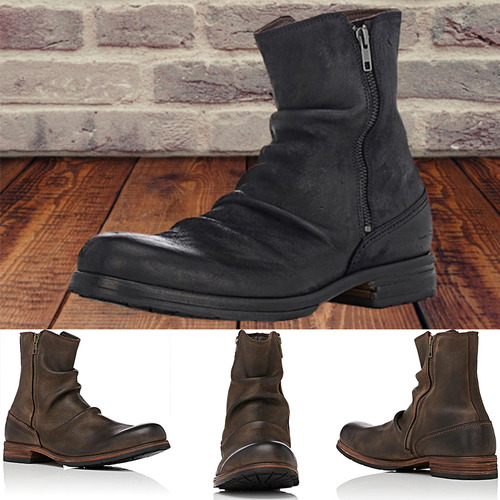 Botas Laterales Casuales, Zapatos De Seguridad Para Hombre C