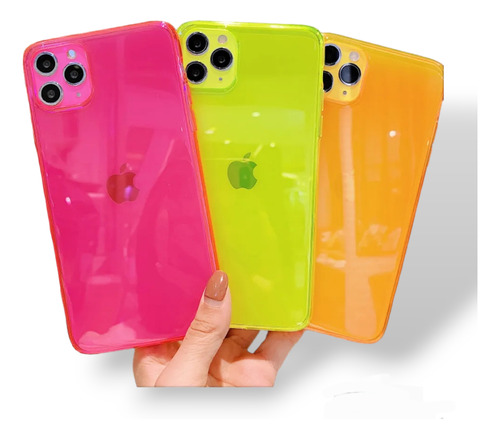 Funda Case Fluorescente Neón Para iPhone 14/pro/pro Max/plus