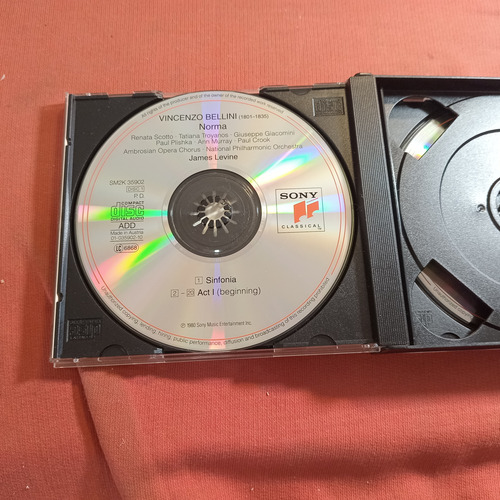Vincenzo Bellini / Norma Cd Doble Con Libreto / Austria B25 (Usado)