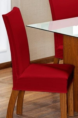 Kit 6 Capa Encosto Cadeira Enfeite De Natal Vermelho | Parcelamento sem juros Kit 6 Capa Encosto Cadeira Enfeite De Natal Vermelho | Parcelamento sem juros