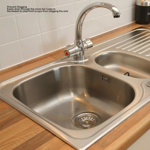 Cesta Colador De Fregadero Engrosamiento De Acero Inoxidable