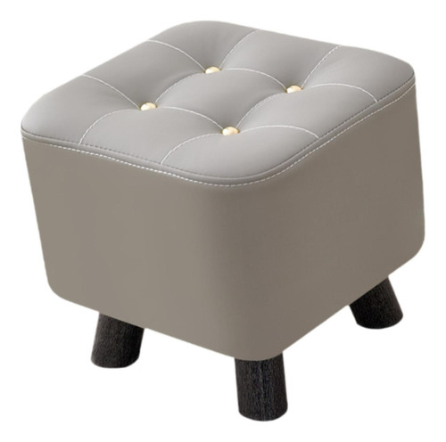 Reposapiés Compacto, Taburete De Relajación Otomano Gris