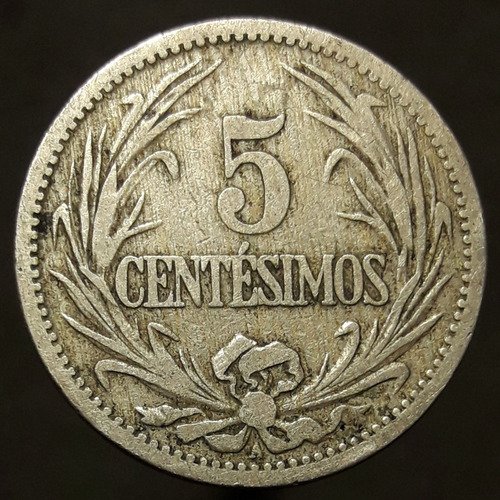 Moneda Uruguay 5 Centésimos 1901