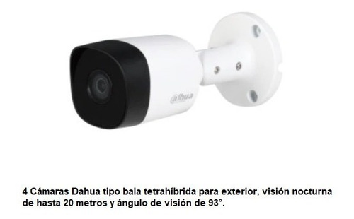 Imagen 3 de 8 de Kit Cctv De 4 Cámaras Dahua