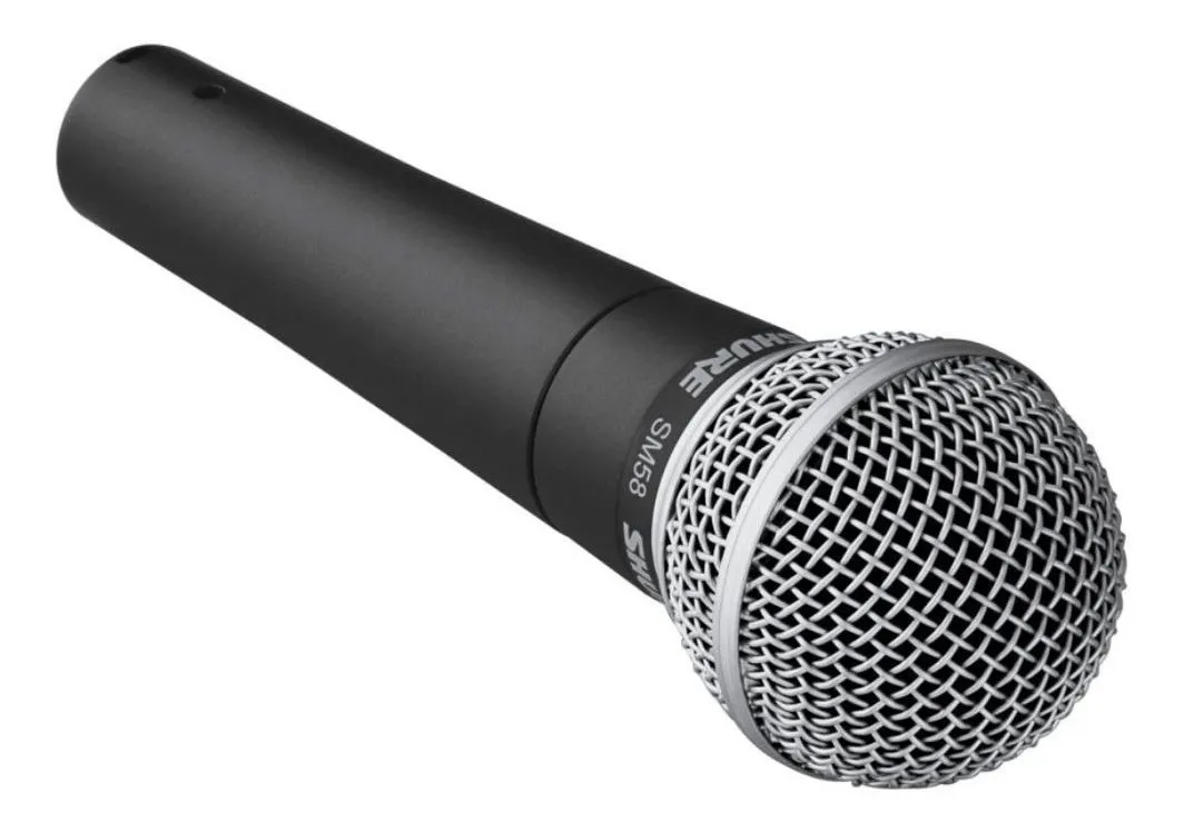 Micrófono Shure SM SM58-LC dinámico cardioide gris oscuro/plateado
