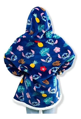 Cobertor Com Mangas Moletom Com Capuz Hoodie Stitch