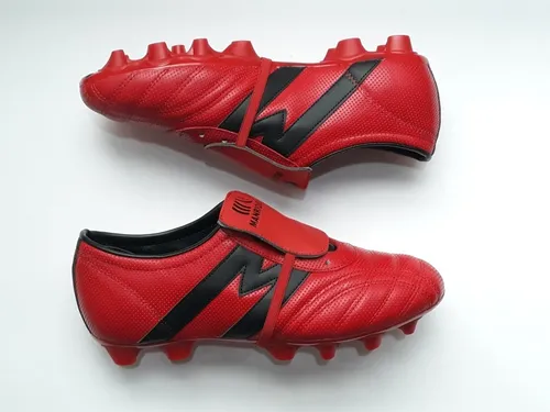 Tacos F tbol Soccer Manr quez Mid Sx Rojo Negro 100 Piel