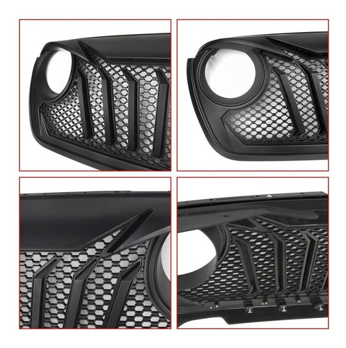 Imagen 3 de 10 de Parrilla Jeep Jl 2018 - 2020 Wrangler Sahara Rubicon Angry