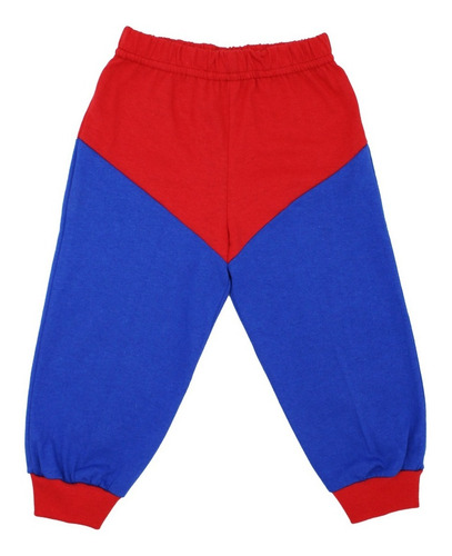 Imagen 4 de 9 de Pijama Superman Bebé Niño 3 Pzs Sudadera Pants Capa Disfraz