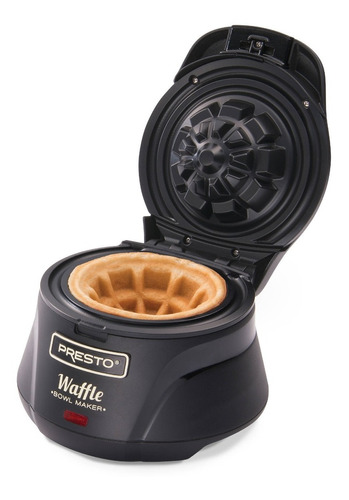 Waflera Presto 03500 Belga Waffle Forma De Tazon Color Negro