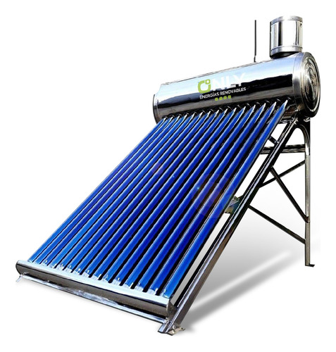 Termotanque Solar 250 Litros Acero Inoxidable Only Energías Gris