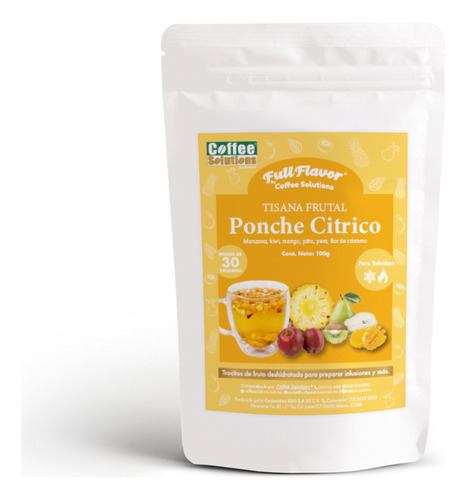 Tisana Frutal Sabor Ponche Cítrico Full Flavor (100 G)