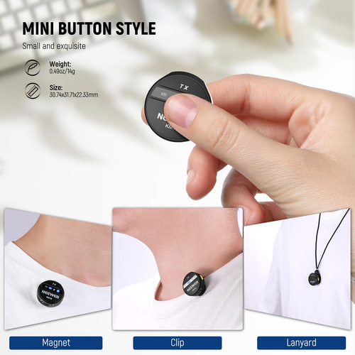 Micrófono Lavalier Inalámbrico Neewer Km18 Usb-c Con Funda 2
