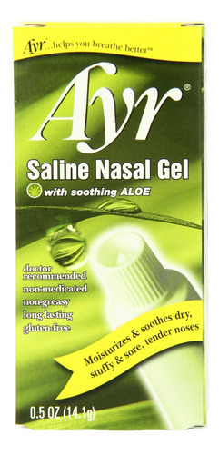Ayr Saline, Gel Nasal De Aloe, 4 Unidades, Paquete De De 4,