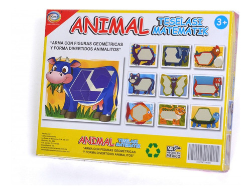 Juego De Mesa Animal Teselasi 10643 Korsa 