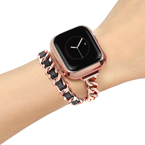 Malla Pulsera Para Iwatch Series 9-1/se/ultra 38 40 41mm -nl