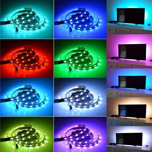 Tira de Luces LED RGB USB Control por APP Bluetooth TV – Compralo Ahora