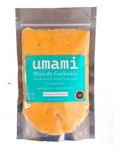 Pasta Miso De Garbanzo, Vegano, Probiotico, Chileno