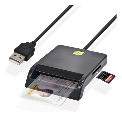 Lector De Tarjetas Inteligentes Usb Sim Para Tarjetas Bancar