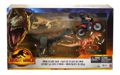 Jurassic World Dominion Owen Pacote De Fuga Mattel Hfg64