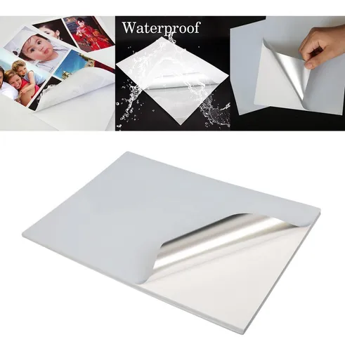 . Etiqueta De Papel De Vinilo Imprimible A4 For Impresora