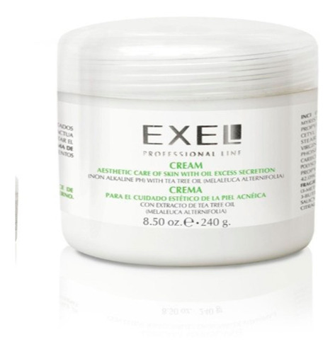 Crema Para Piel Acneica Grasa Tea Tree Oil Exel 240gr