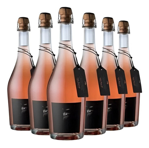 Champagne Alma Negra Brut Nature Rose 750ml. Caja 6 Botellas