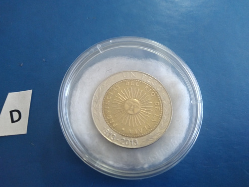 1 Peso Moneda Bicentenario 1813 2013 C/caja Sc Año 2013 Arg.